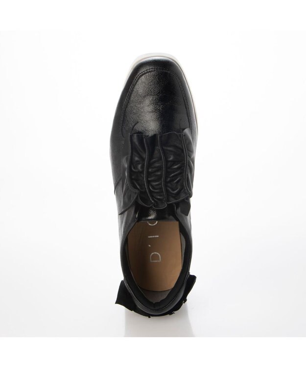 MODE ET JACOMO <D'ICI>シャーリングモチーフデザインスニーカー ブラック