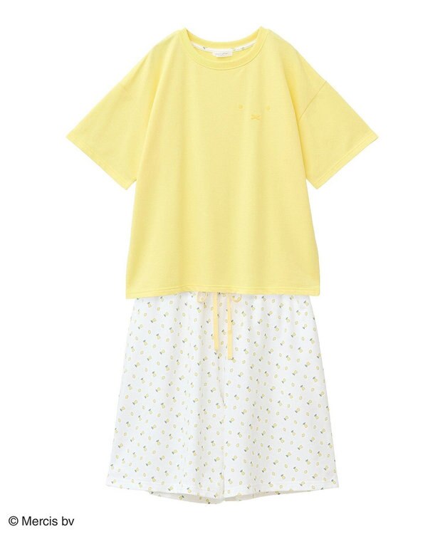 Green Parks ｍｉｆｆｙ／ＳＥＴ２点　Ｔシャツ＋ショートパンツ Yellow