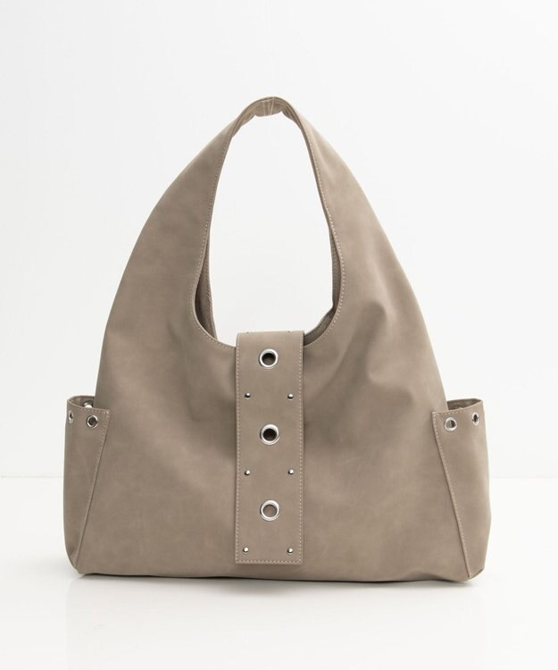 WEGO ハトメデザインワンハンドルトート ベージュ