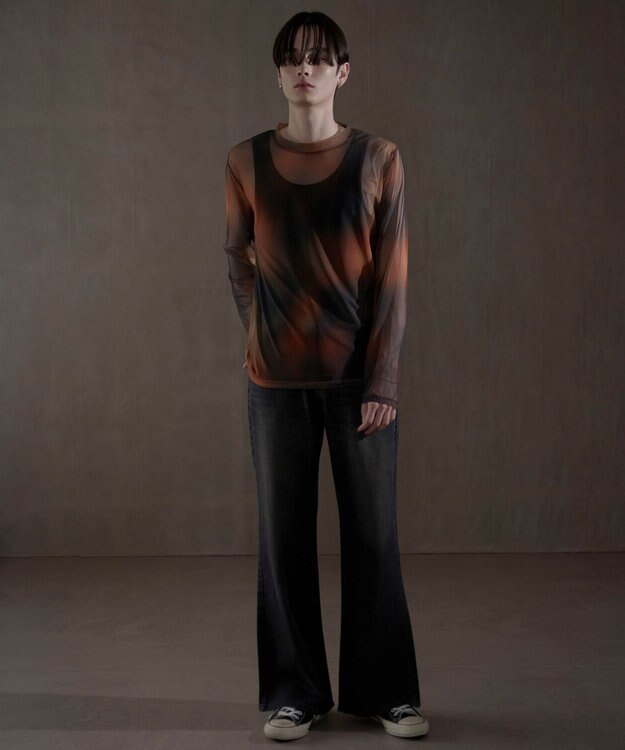 WEGO シアープリントT（LS） 柄1