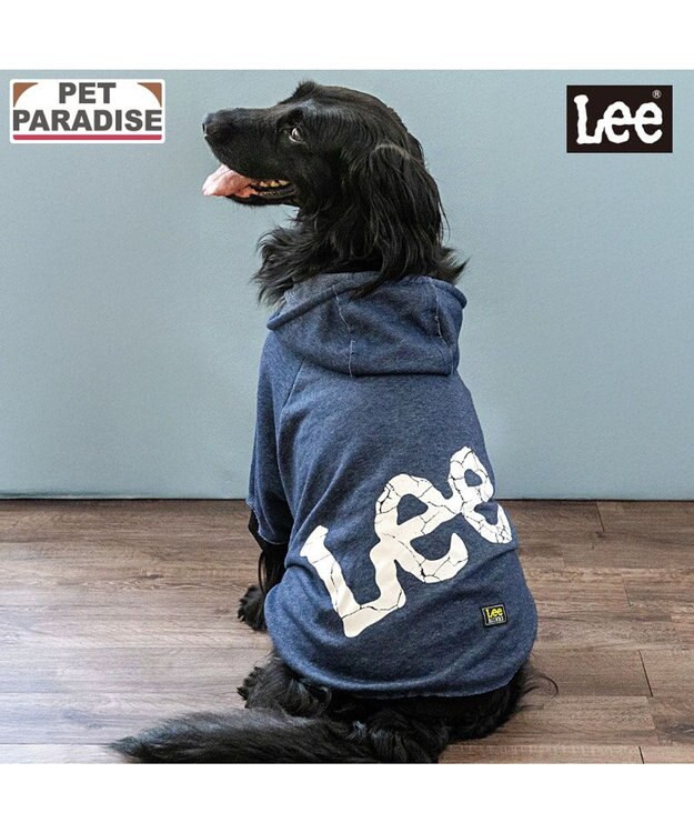 PET PARADISE Lee カットオフ パーカー 《ネイビー》 中型犬 大型犬 ネイビー