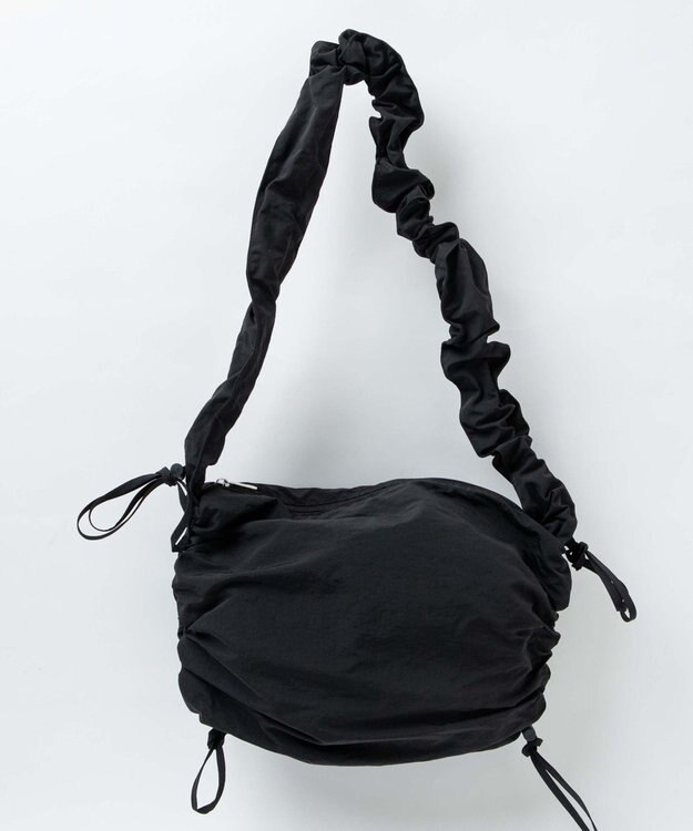 WEGO ドロストギャザーショルダー ブラック