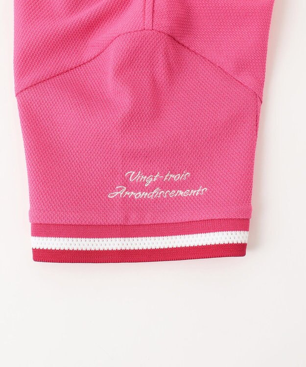 23区GOLF 【WOMEN】【UVケア・吸水速乾】ハニカムカノコ 半袖ポロシャツ ピンク系