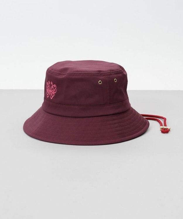 AURORA 【 ANNA SUI（アナ スイ）】バタフライ刺しゅうクロッシェハット ワイン