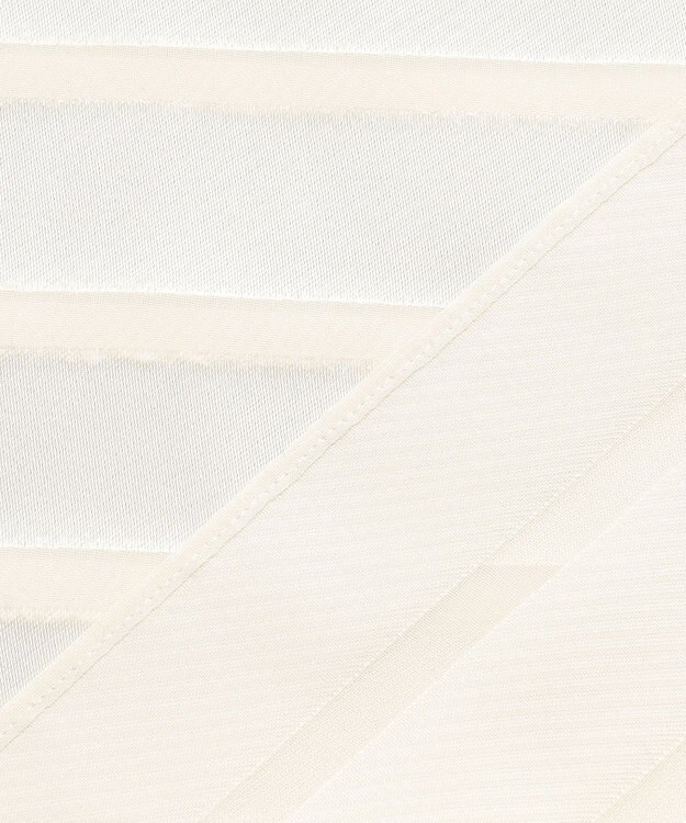 BEIGE， HAUYNITE / ボーダーシアー ボートネックブラウス Ecru