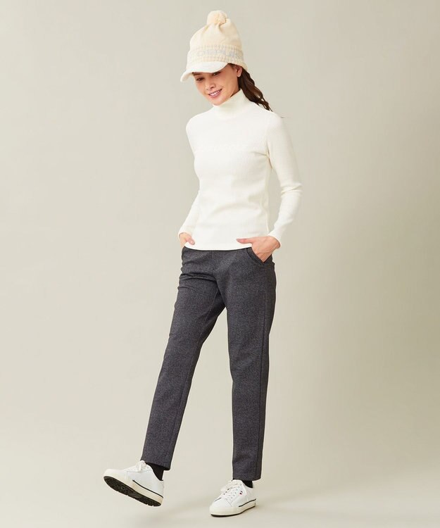 23区GOLF 【WOMEN】【ストレッチ】千鳥柄プリント パンツ グレー系5