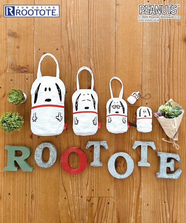 ROOTOTE 8420【スヌーピー5点セット】IP.アニマルリョーシカ.ピーナッツ-9V 01：スヌーピー