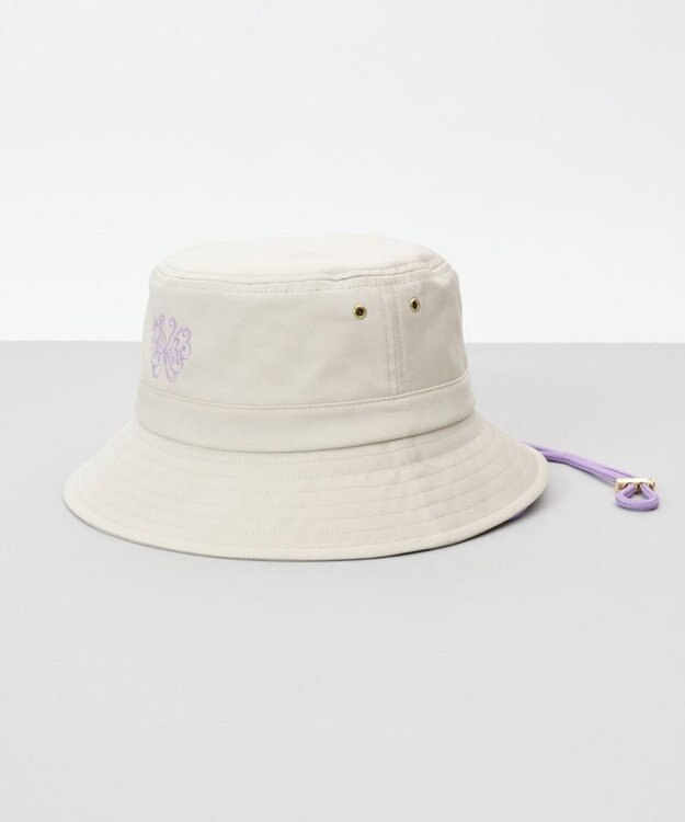 AURORA 【 ANNA SUI（アナ スイ）】バタフライ刺しゅうクロッシェハット ベージュ