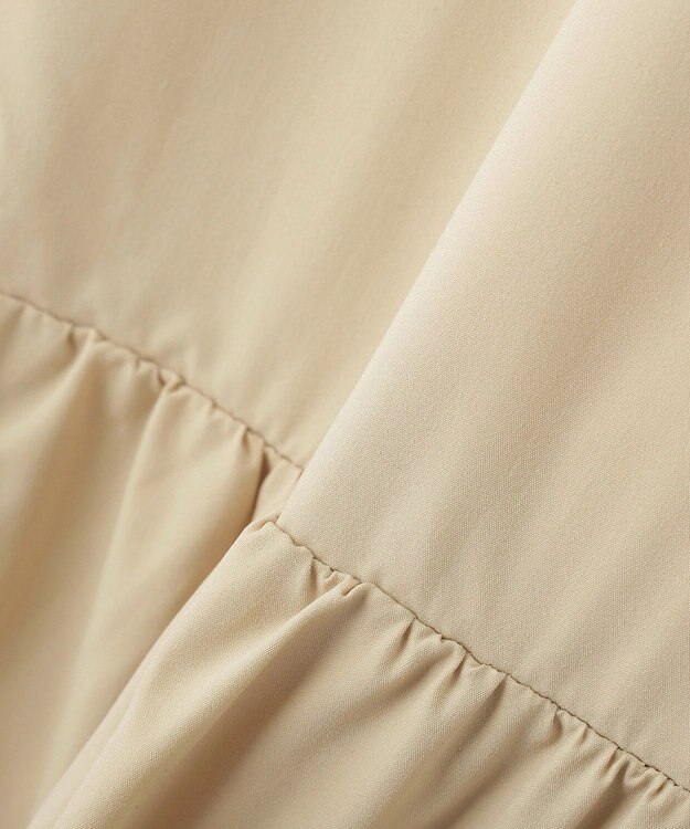 Green Parks ノーカラーペプラムブルゾン Beige