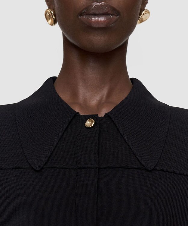 JOSEPH コンパクトミラノ　ニットジャケット Black