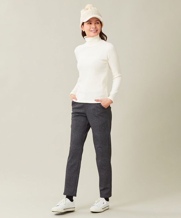 23区GOLF 【WOMEN】【ストレッチ】千鳥柄プリント パンツ グレー系5