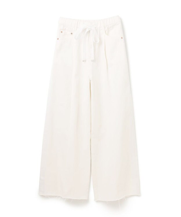GRACE CONTINENTAL デニムワイドイージーパンツ ホワイト