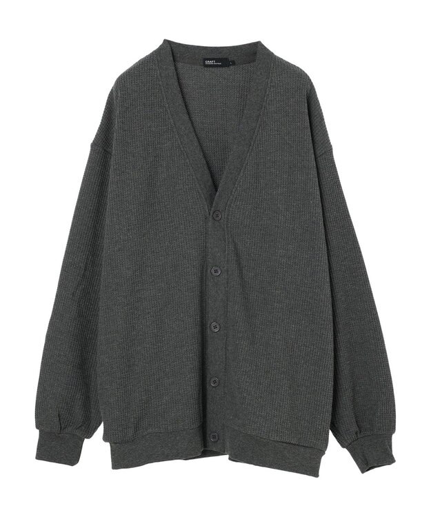 CRAFT STANDARD BOUTIQUE ワッフルカーディガン Gray