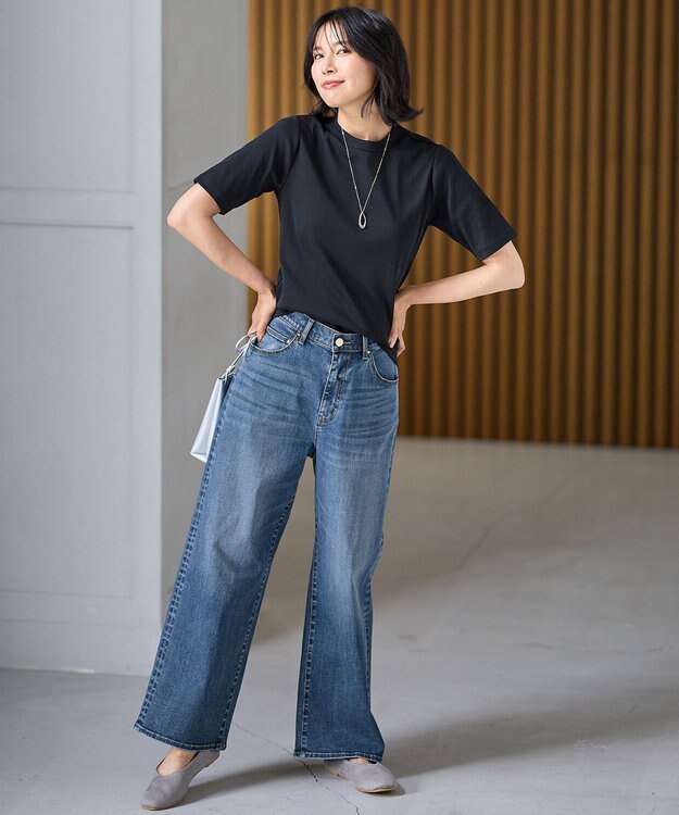 ANY L 【UVケア】マルチファンクションベーシックTシャツ ブラック