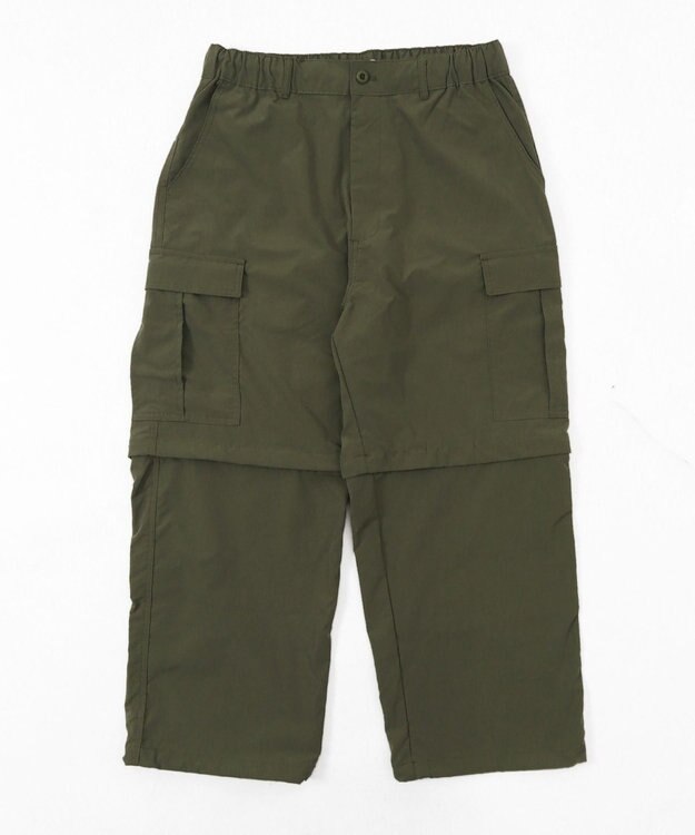 WEGO 【セットアップ対応ITEM】2WAYリップストップカーゴパンツ カーキ