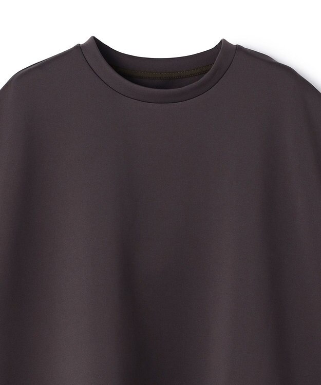 UNFILO 【VERY掲載】BEAUTY FORM JERSEY light サイドZIP プルオーバー チャコール