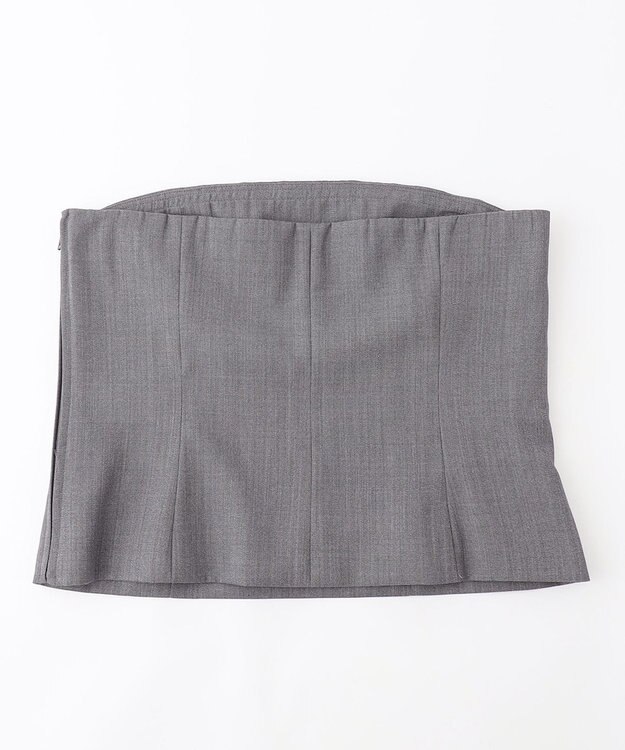 NAVE 【Nave】ウールポリエステルツイル ビスチェ トップグレー系