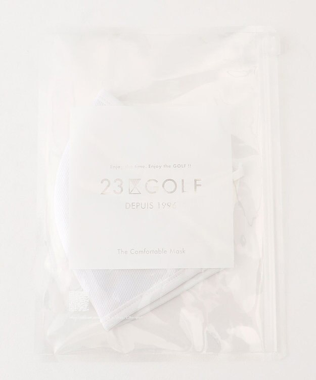 23区GOLF お肌へのやさしさとスタイリッシュさを両立【UNISEX】【保湿/日本製】マスク ホワイト系