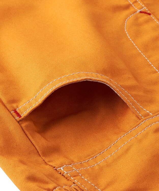 MIKI HOUSE HOT BISCUITS 【ミキハウス】【70-100cm】６分丈オーバーオール ライトブラウン