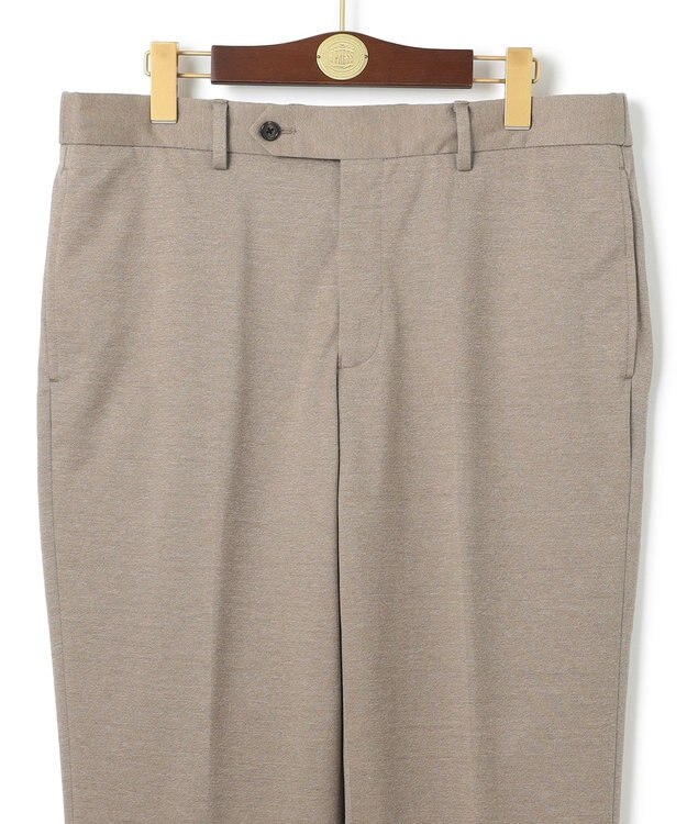 J.PRESS MEN 【ストレッチ / ウォッシャブル可 】布帛ライクスマートジャージー パンツ ベージュ系