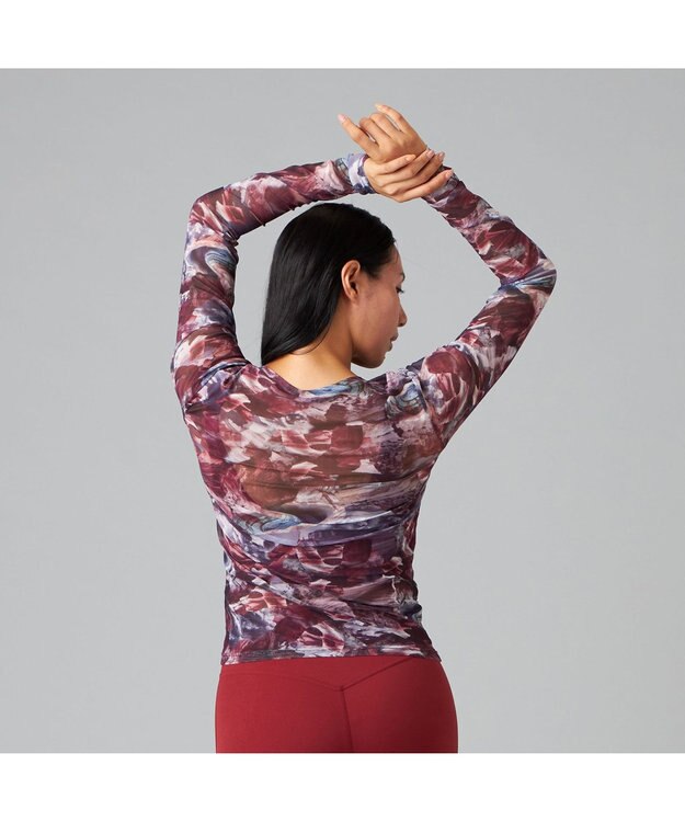 Chacott Chacott BALANCE EnergyWave メッシュTシャツ アンティックローズプリント