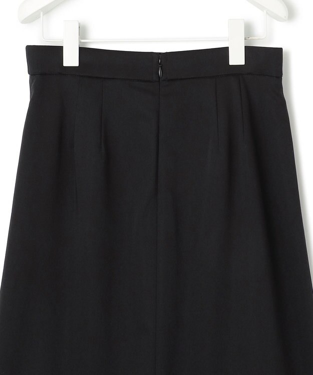 ICB L 【洗える】 カラミストライプ スカート ブラック系