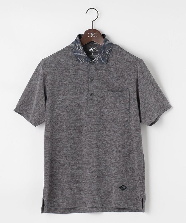 JOSEPH ABBOUD MOUNTAIN 【UNISEX】クールスキンガードポロシャツ ライトグレー系