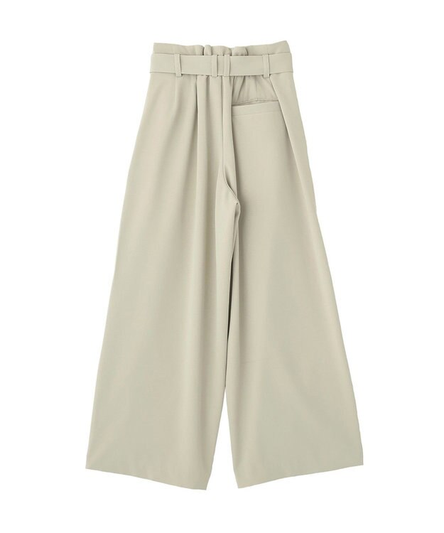 CRAFT STANDARD BOUTIQUE ハイウェストベルトワイドパンツ Light Beige