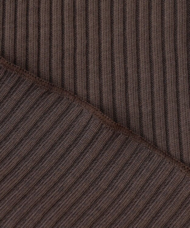 Feroux カップ付きリブ タンクトップ ブラウン系