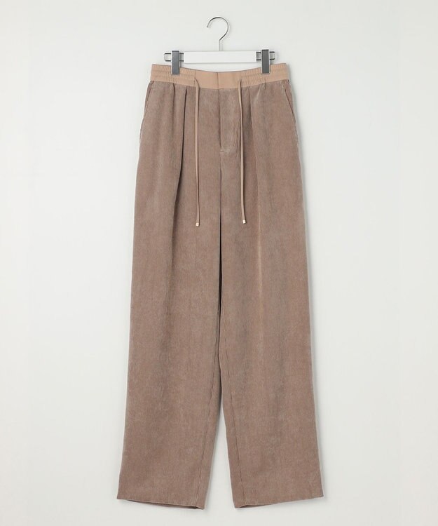 自由区 【カタログ掲載・定番人気】ソフトコーデュロイワイド パンツⅢ ベージュ