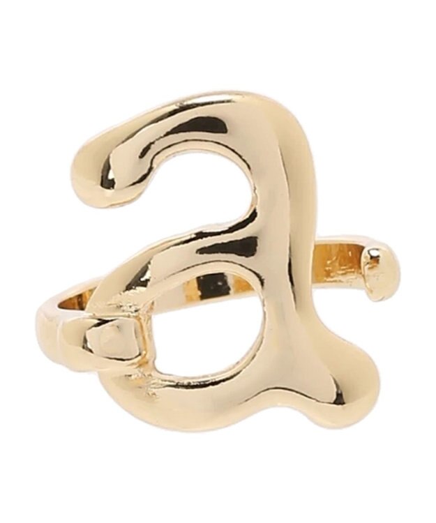 AMERICAN HOLIC イニシャルリングＧＬＤ A