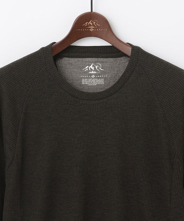 JOSEPH ABBOUD MOUNTAIN 【サスティナブル/吸水速乾】高機能メリノワッフルＴシャツ グレー系