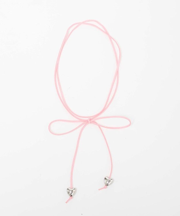 WEGO Lハートリボンチョーカー ピンク