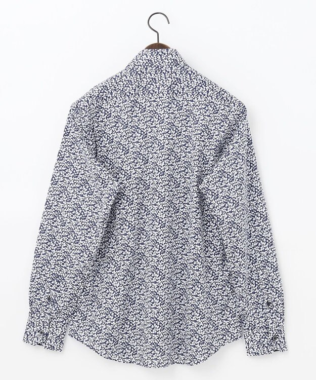 JOSEPH ABBOUD 【リバティー柄】プリントシャツ ダルブルー系5