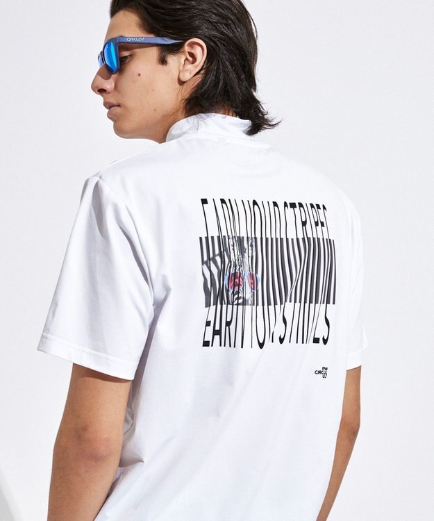 PW CIRCULUS 【UVカット / 吸水速乾 / 伸縮性抜群】【MEN】アニマルフォト T ホワイト系1