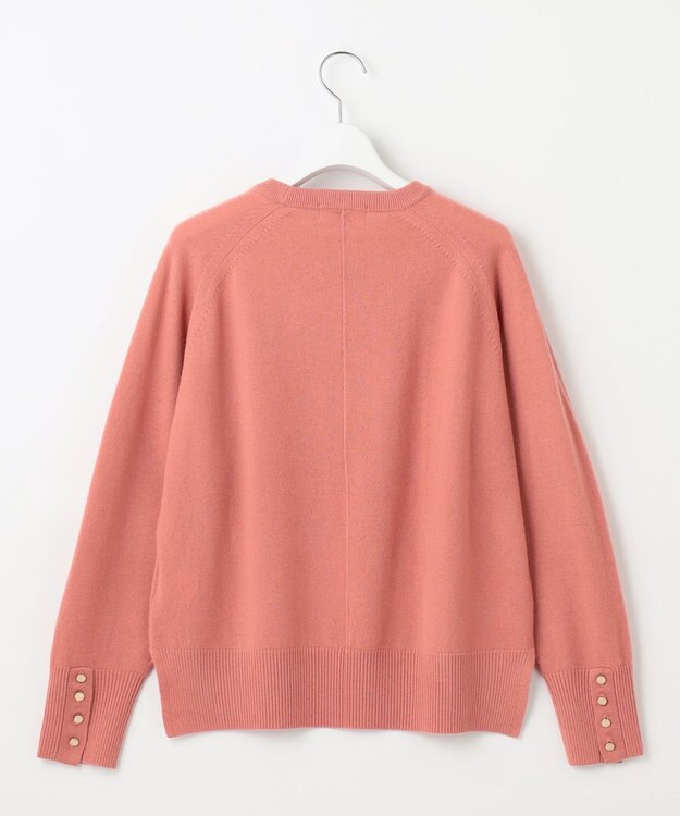 J.PRESS LADIES 【洗える】SEMI WORSTED WOOL クルーネック ニット ピンク系