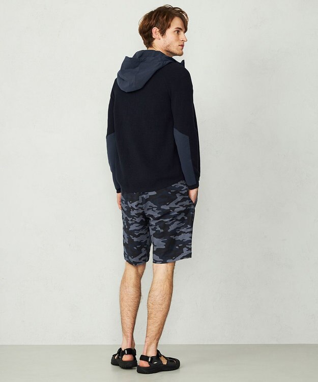 JOSEPH ABBOUD MOUNTAIN 【UNISEX】コーデュラコットン パーカー ネイビー系