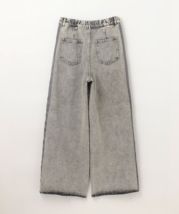 GRACE CONTINENTAL デニムワイドイージーパンツ グレー
