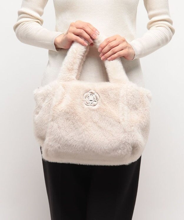 CLATHAS モリオン 2wayファーバッグ アイボリー