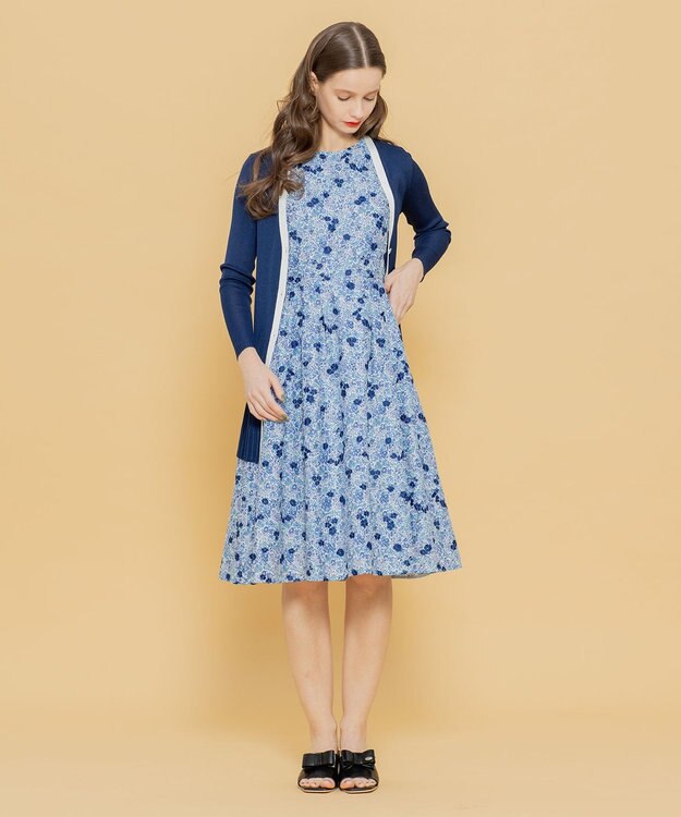 TOCCA 【洗える！】AJISAI LONG ロングカーディガン ネイビー系