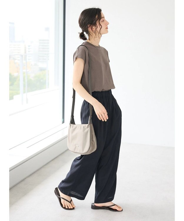 CRAFT STANDARD BOUTIQUE スムースフレンチスリーブプルオーバー Charcoal Gray