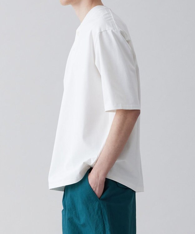 UNFILO MENS 多機能 ヘンリーネックＴシャツ オフ