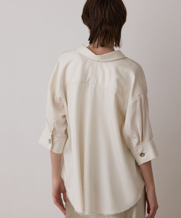 GRACE CONTINENTAL ハーフスリーブルーズシャツ キナリ