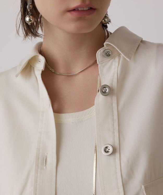 GRACE CONTINENTAL ハーフスリーブルーズシャツ キナリ