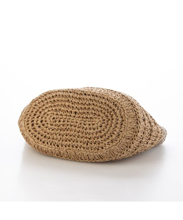 UNBILLION カシュカシュ cachecache / 切り替え柄編みミニトート カゴバッグ オーク