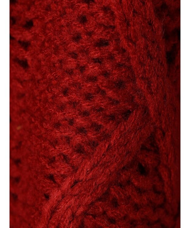 CRAFT STANDARD BOUTIQUE ケーブルニットドッキングスウェット Red