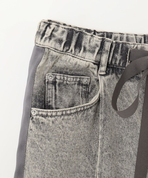 GRACE CONTINENTAL デニムワイドイージーパンツ グレー