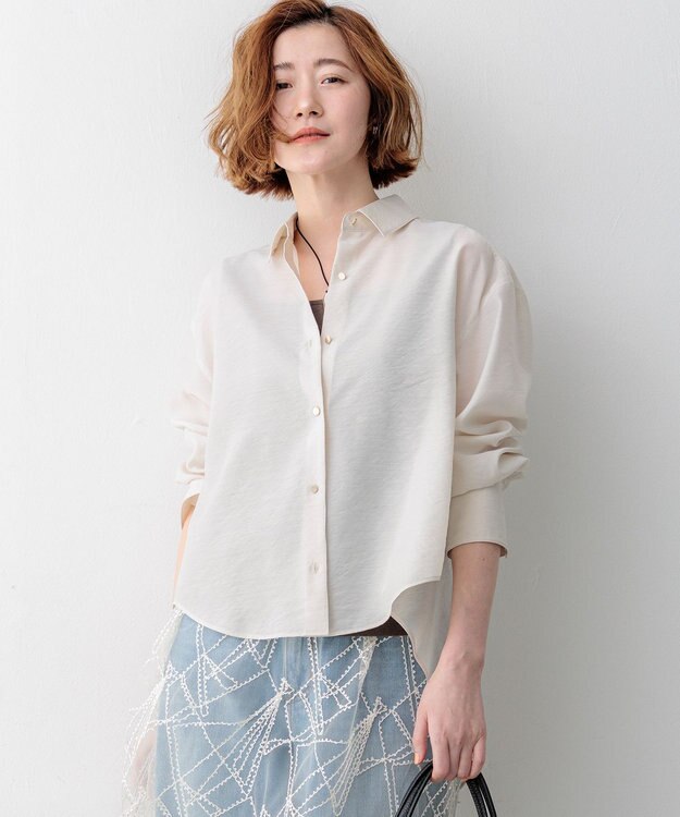 23区 【先行予約】シアータンブラー ファンクショナル シャツ ベージュ系