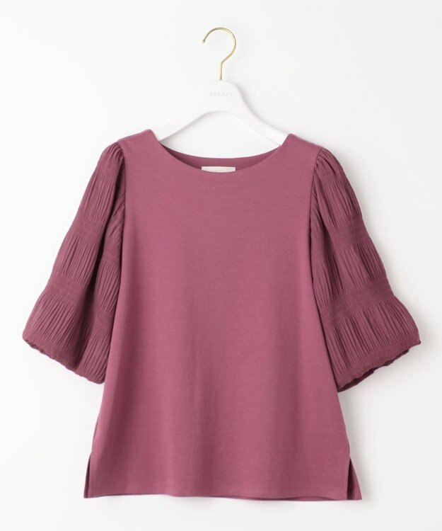 ANY SIS S 【洗える】マジョリカスリーブ プルオーバー プラム