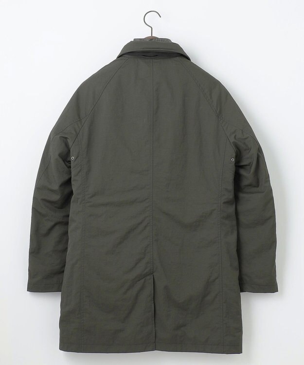 JOSEPH ABBOUD 【3WAY/撥水/INフード/ダウンライナー付】3ハイカウントツイル×パウダータフタ ダウン コート ダークブラウン系